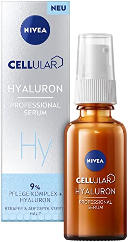NIVEA Cellular Professional Serum Hyaluron (30 ml), feuchtigkeitsspendendes Hyaluron Serum, Anti Falten Serum für einen frischen und gesund aussehenden Teint im Sale
